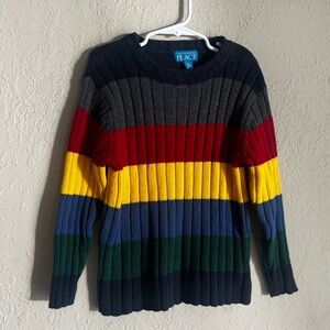 90s Children’s Place Vintage Multi Colored Striped Sweater